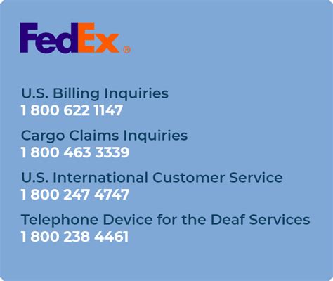 fedex phone nubmer